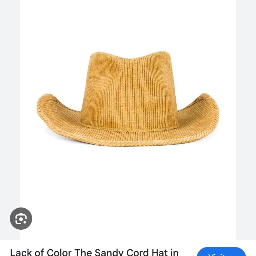 Free people lack of color sandy cord hat size medium new without tags - Picture 2 of 9